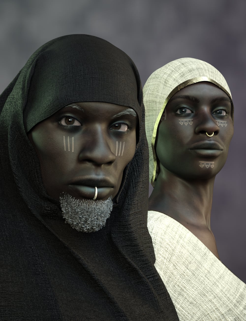 AB Dogon for Genesis 9 by: AuraBianca, 3D Models by Daz 3D