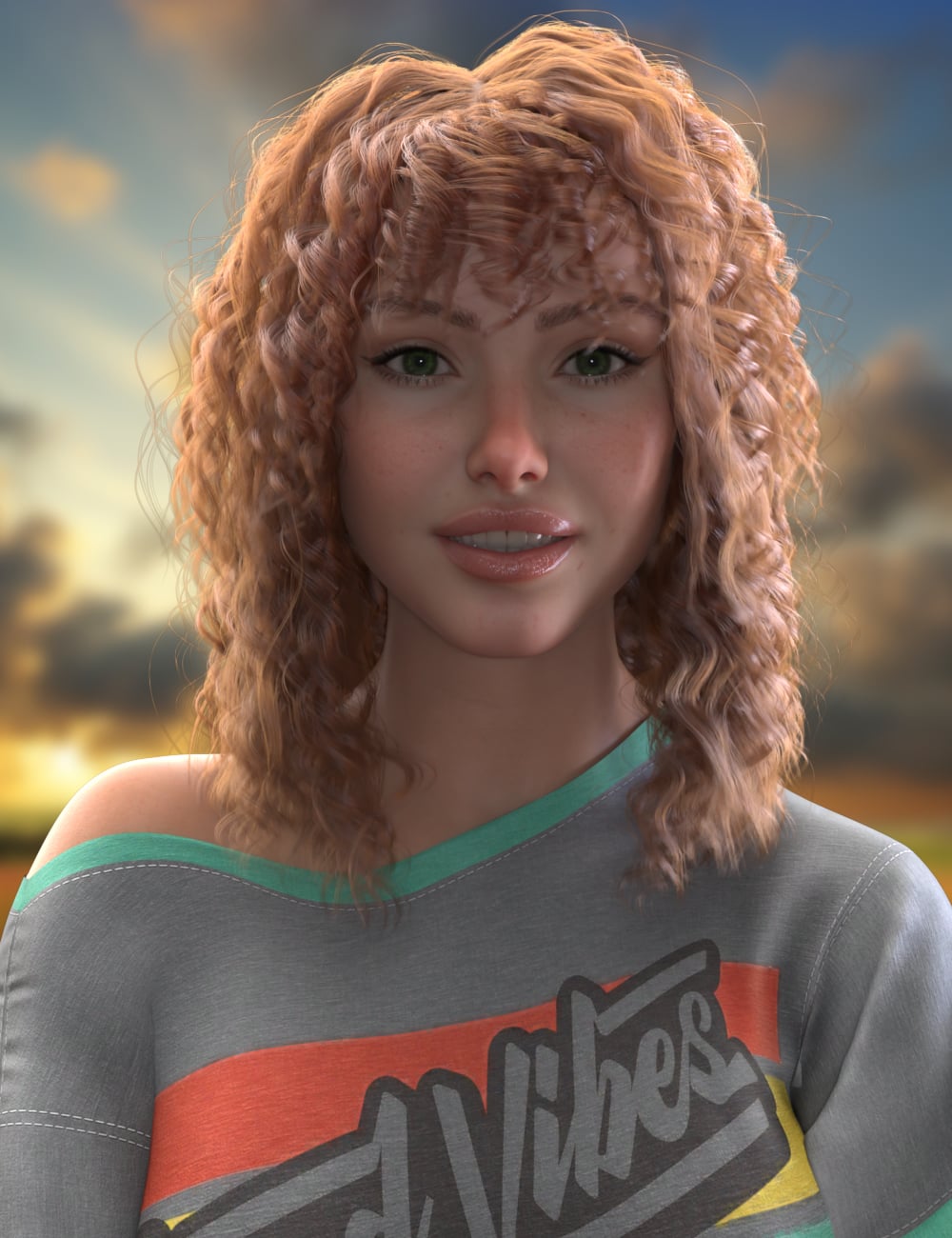 Brenda Hair for Genesis 9 by: Propschick, 3D Models by Daz 3D