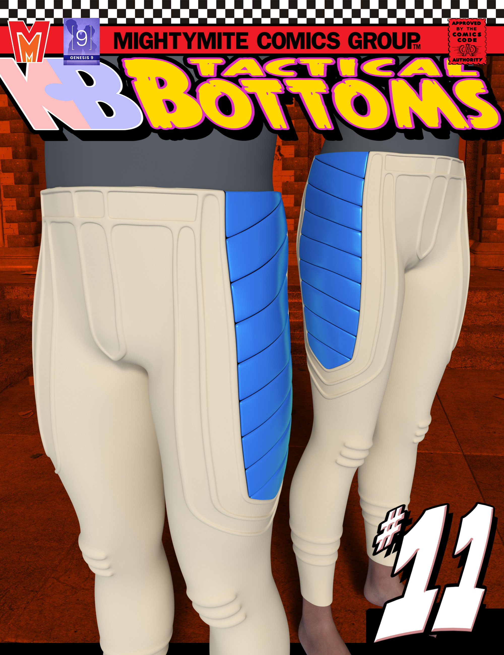 Tactical Bottoms 011 MMKBGenesis 9 by: MightyMite, 3D Models by Daz 3D