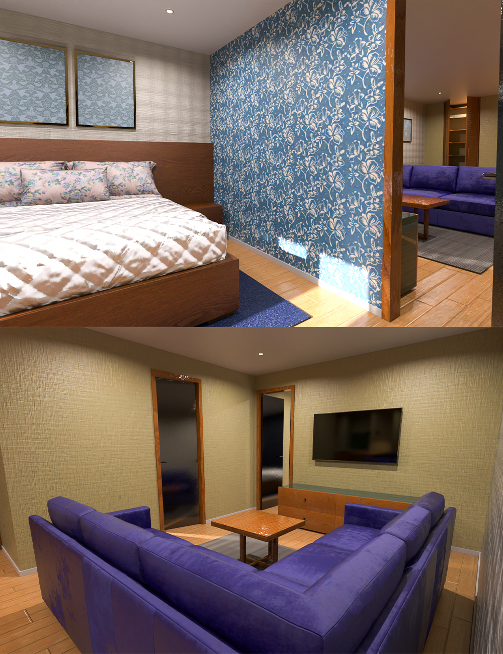Bedroom Suite by: Tesla3dCorp, 3D Models by Daz 3D