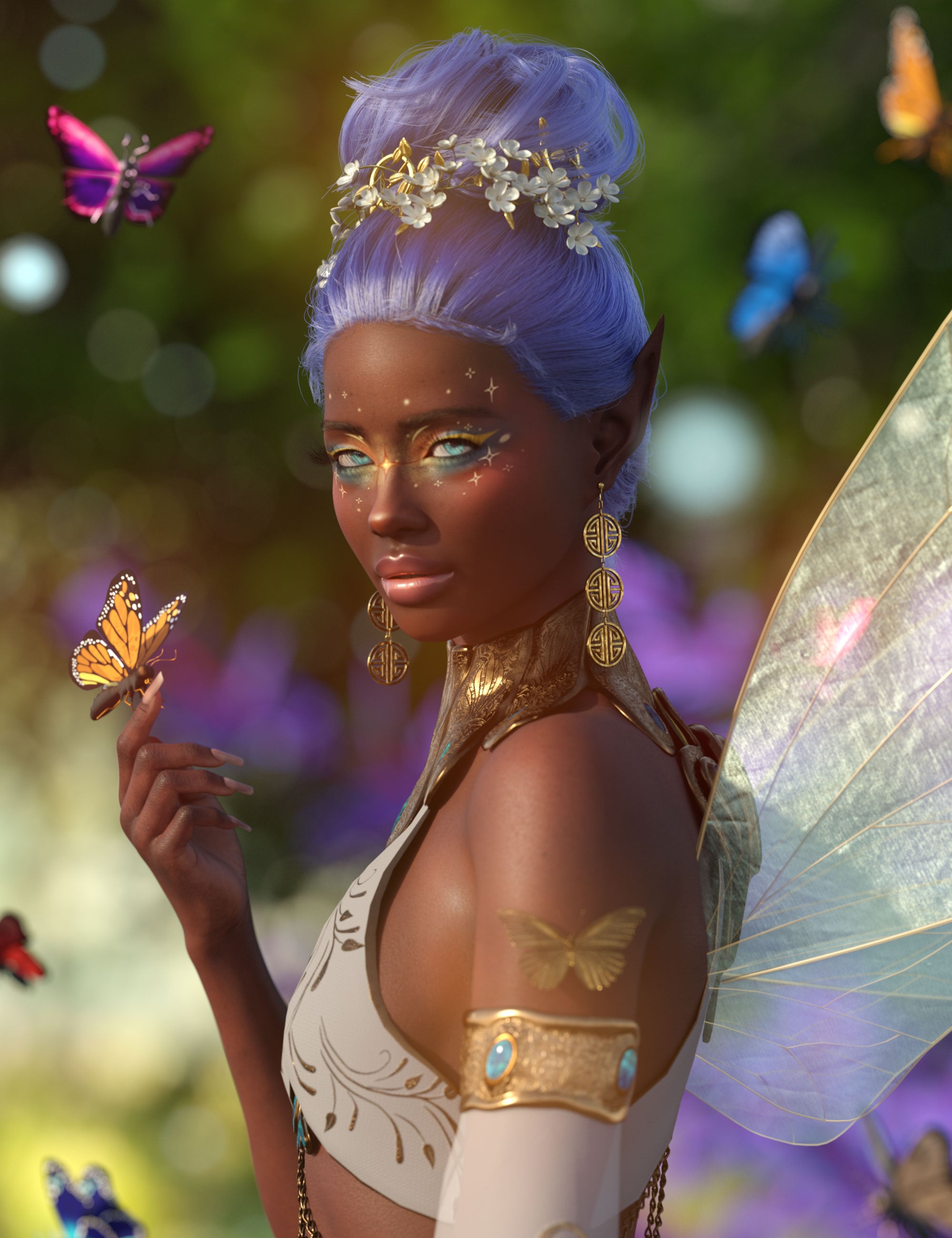 Fantasy Glow LIE Presets For Genesis 9 by: 3D SugarCosmoXpression, 3D Models by Daz 3D