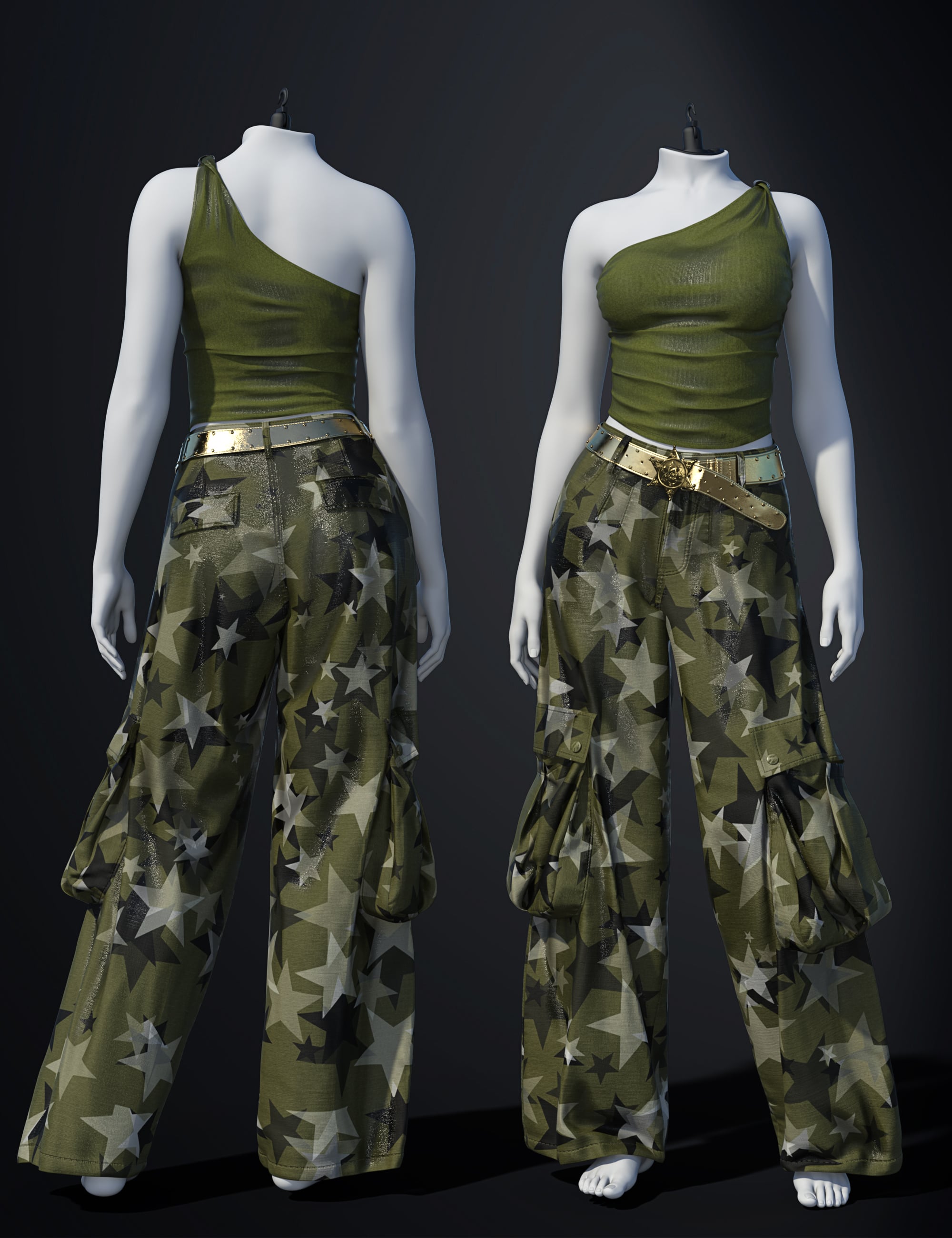 dForce SU Fashion Workwear Outfit for Genesis 9 by: Sue Yee, 3D Models by Daz 3D
