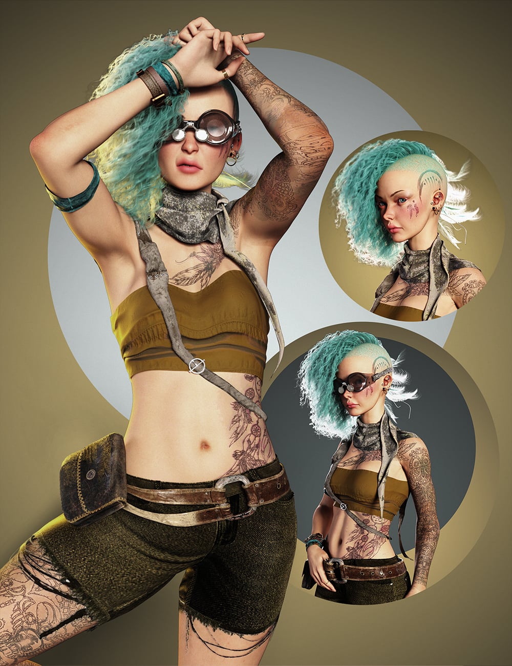 The Apocalyptic Solar Bundle by: Chrryt, 3D Models by Daz 3D