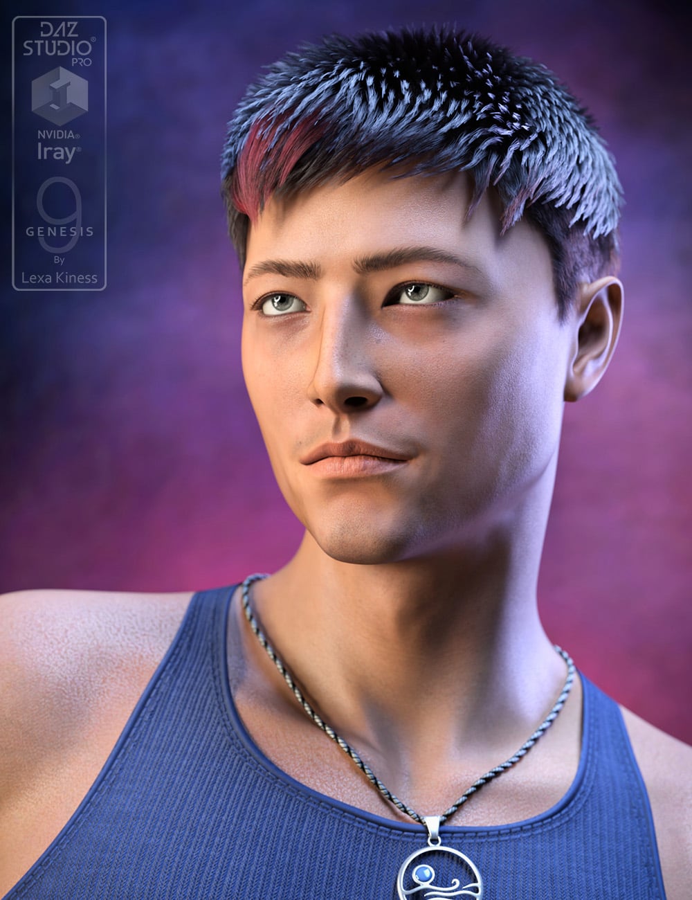 Min-Su HD for Genesis 9 by: Lexa Kiness, 3D Models by Daz 3D