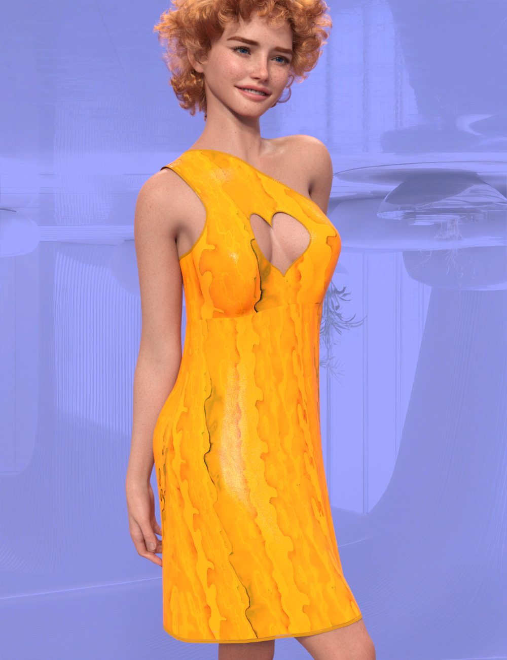 DNA Berta dForce Cocktail Dress for Genesis 9 by: Donnena, 3D Models by Daz 3D