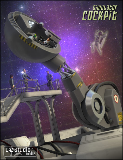 The Simulator and Cockpit by: Valandar, 3D Models by Daz 3D