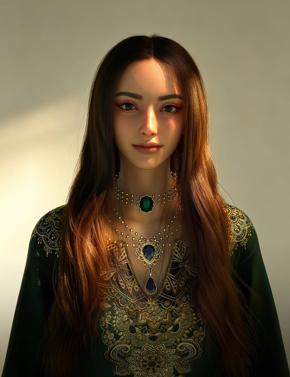 Lala Shirin HD for Genesis 9 Feminine by: Lala-Rabbit, 3D Models by Daz 3D