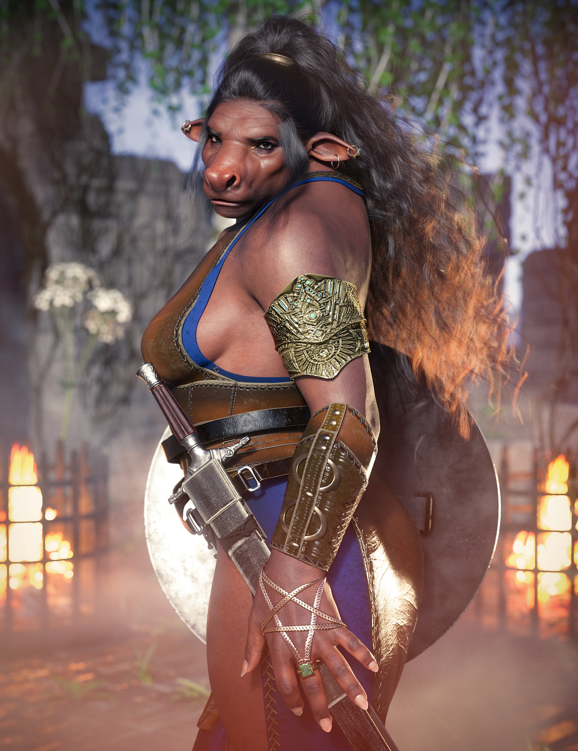 Axel 9 HD Minotaur Add-On Bundle by: , 3D Models by Daz 3D