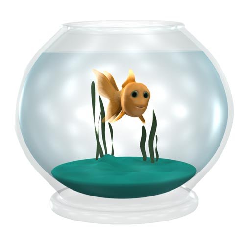 Toonimal Goldfish & Bowl by: , 3D Models by Daz 3D