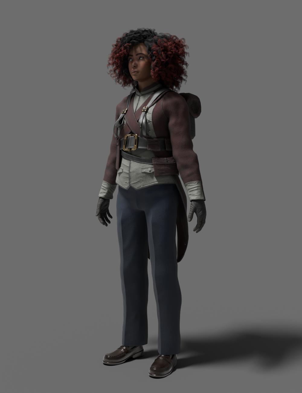 MPLX Nadine for Genesis 9-GLB by: Multiplex, 3D Models by Daz 3D