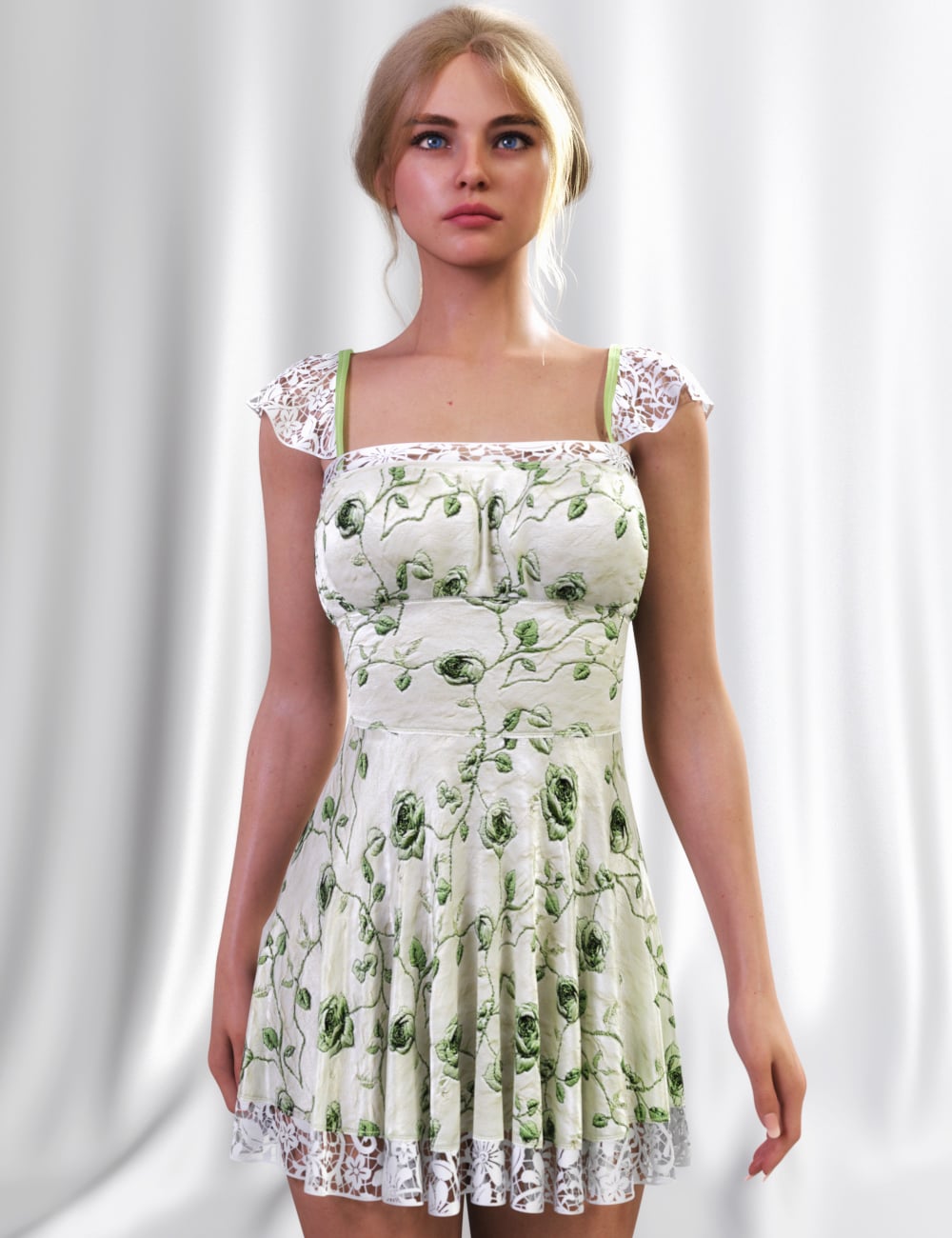JMR dForce Sonja Dress for Genesis 9 and 8 Female by: JaMaRe, 3D Models by Daz 3D