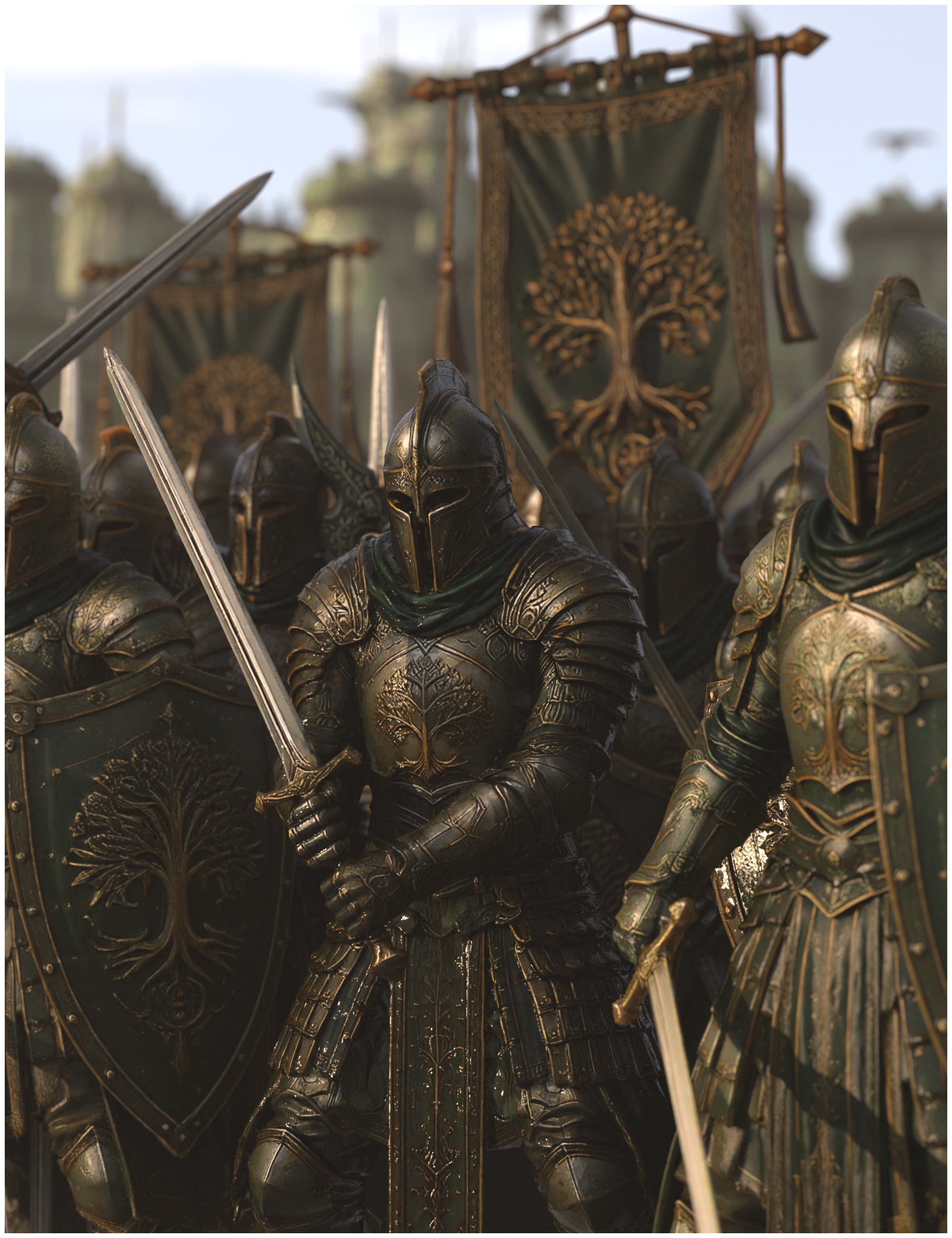 Soldiers Of Aywin by: iSourceTextures, 3D Models by Daz 3D