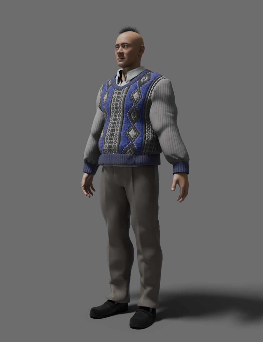 MPLX Gregory for Genesis 9-GLB by: Multiplex, 3D Models by Daz 3D