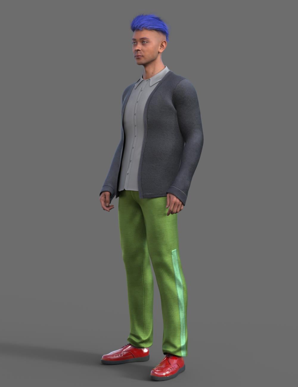 MPLX Alan for Genesis 9 by: Multiplex, 3D Models by Daz 3D