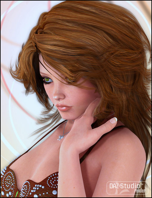 Eliza Hair by: SWAM, 3D Models by Daz 3D