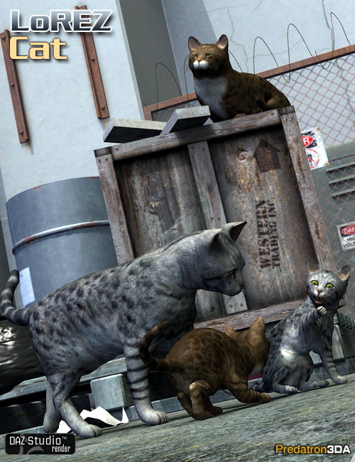 LoREZ Cat and Rat Bundle | Daz 3D