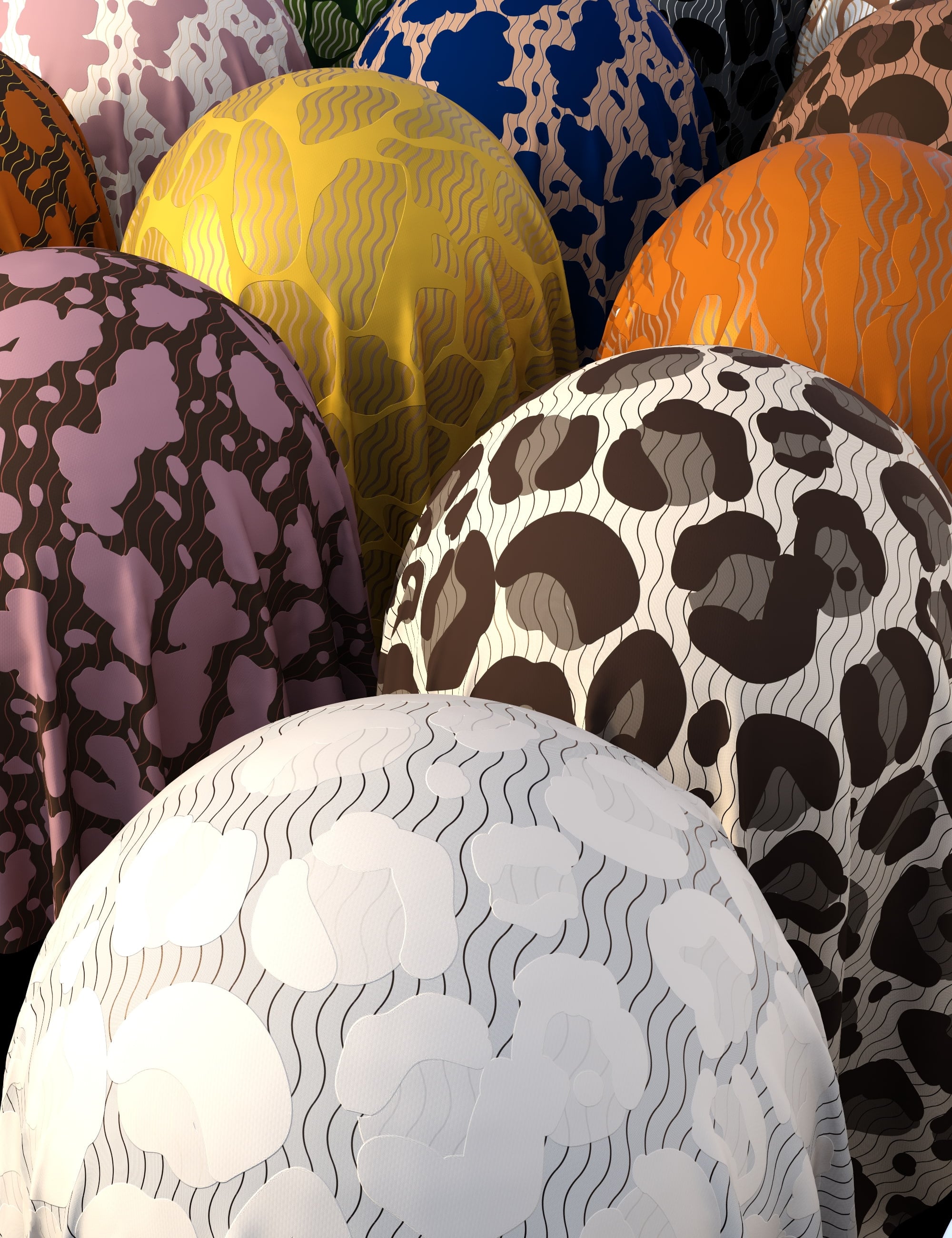 Animal Print Fabric Iray Shaders - MR by: Nelmi, 3D Models by Daz 3D