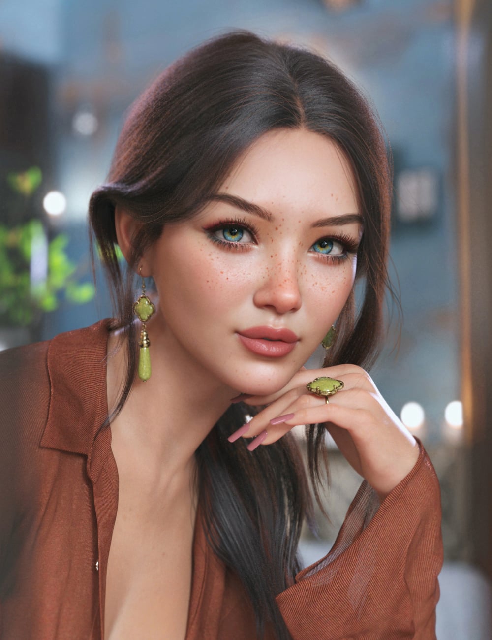 Addy Isabel and Expressions for Genesis 9 by: addy, 3D Models by Daz 3D