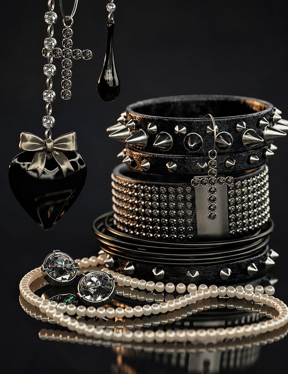 TF Vanity Accessories for Genesis 9 by: Tooth Fairy, 3D Models by Daz 3D