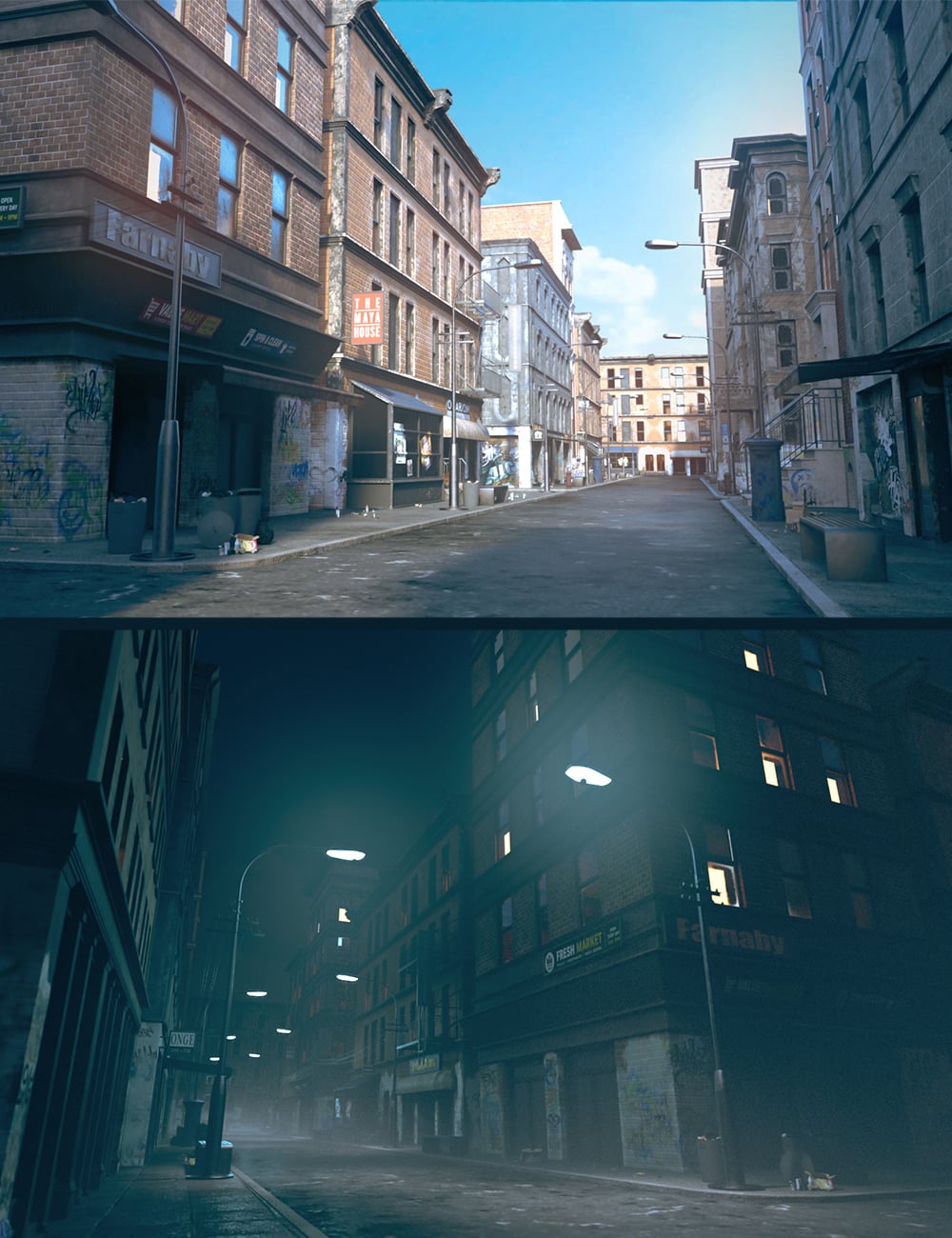 Polish Urban Street by: Polish, 3D Models by Daz 3D