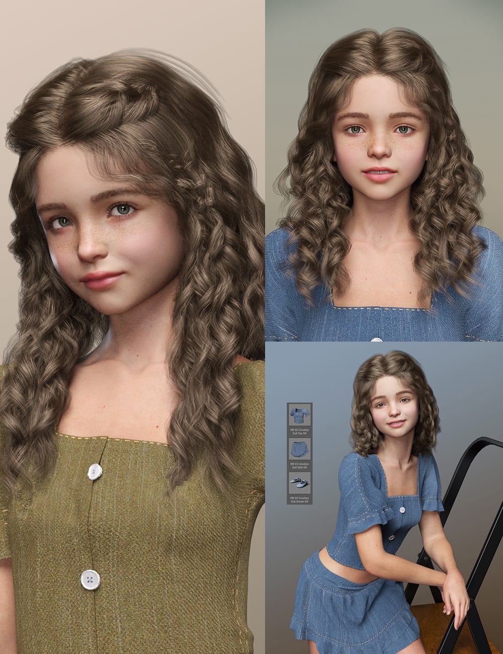 MB Bessey for Genesis 9 Bundle by: Magic Brush, 3D Models by Daz 3D