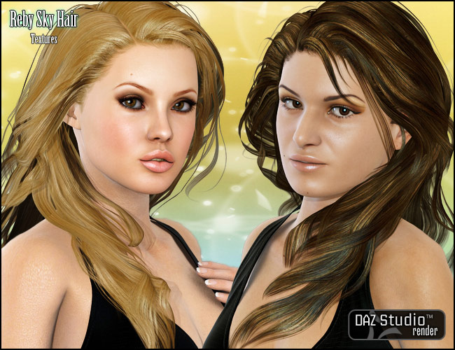 Reby Sky Elite Hair Textures by: , 3D Models by Daz 3D