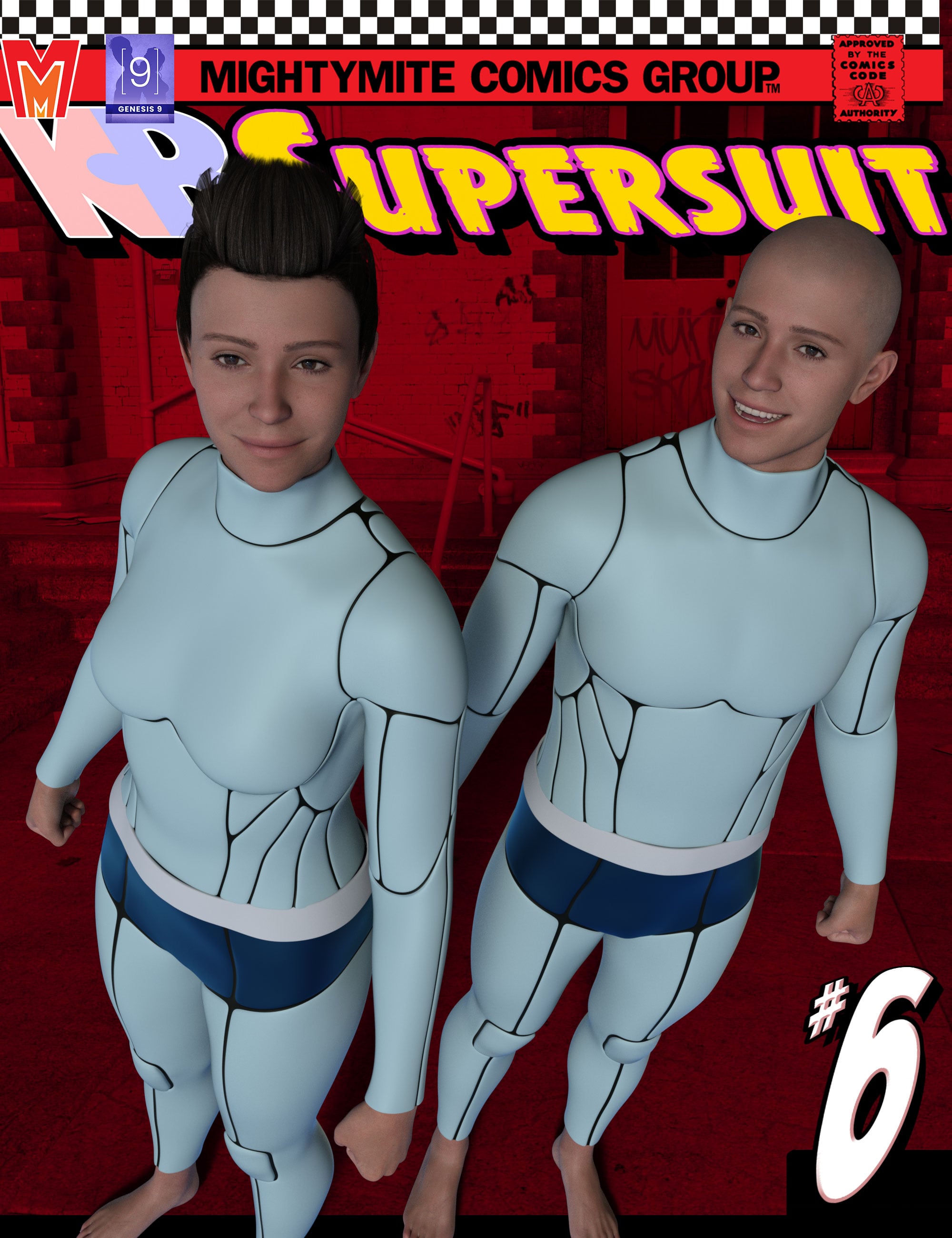 Supersuit 006 MMKBG9 by: MightyMite, 3D Models by Daz 3D