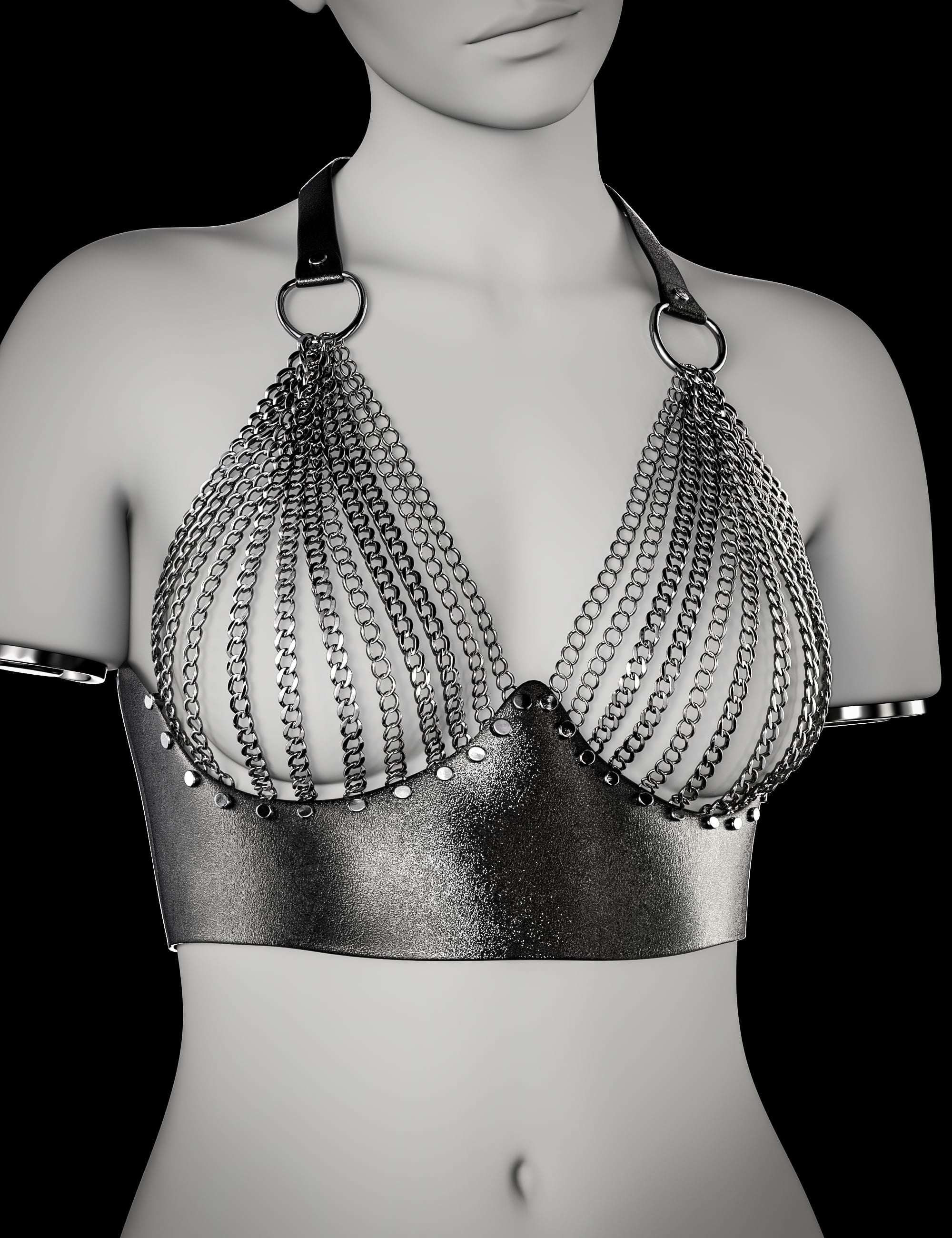 BW Chain Top For Genesis 9 and 8, 8.1 Female by: Beautyworks, 3D Models by Daz 3D