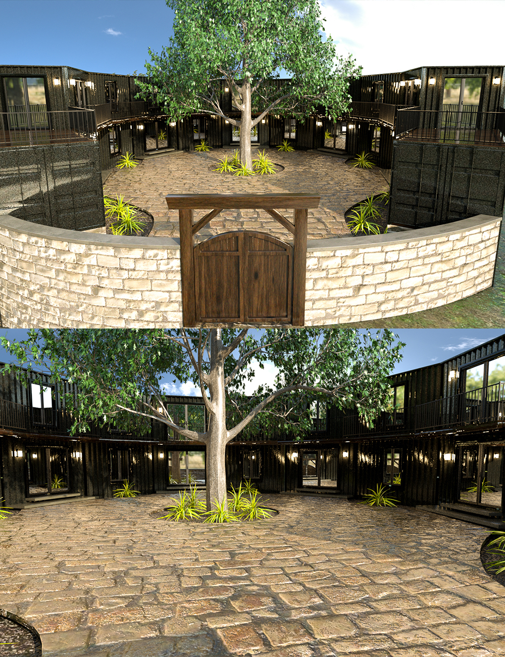 Container Exterior by: clacydarch, 3D Models by Daz 3D