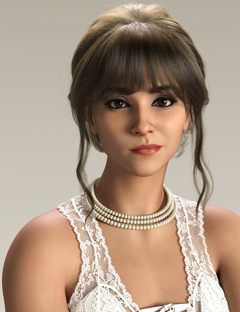 Basic dForce Pearl Necklaces for Genesis 9 by: Amaranth, 3D Models by Daz 3D