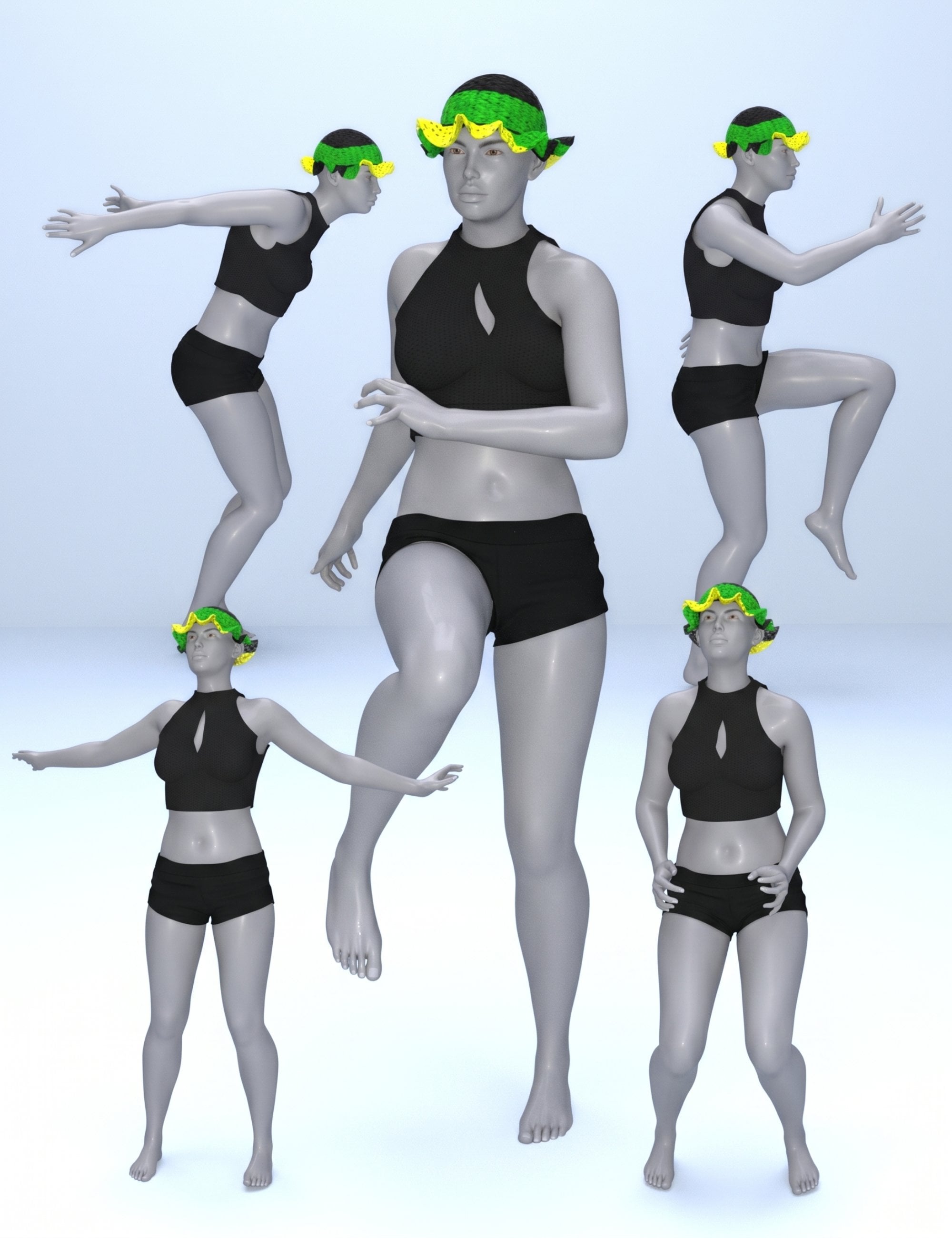 TIN Locomotion Animations Pack for Genesis 9 by: TINANE, 3D Models by Daz 3D
