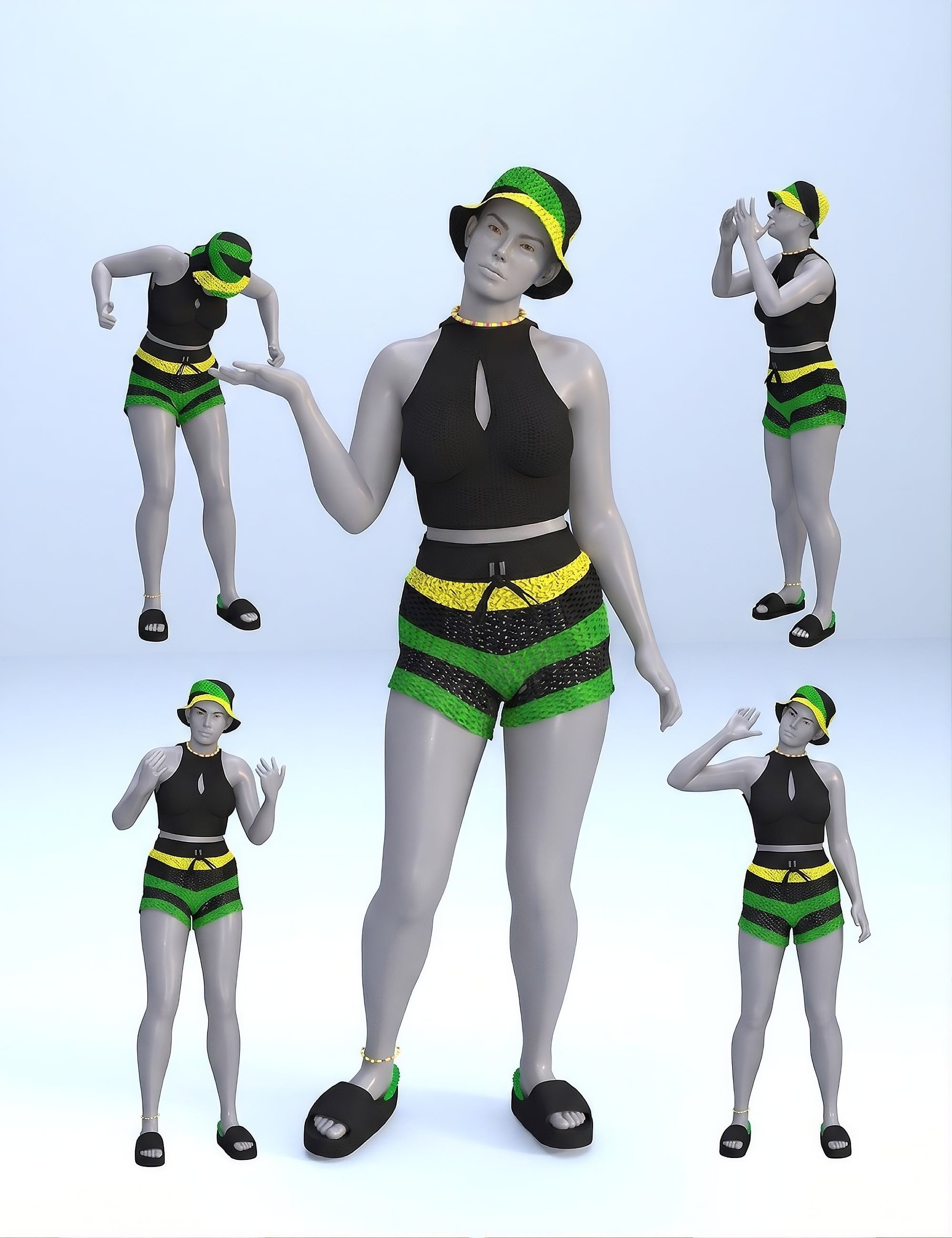 TIN Social Interactions Animations Pack for Genesis 9 by: TINANE, 3D Models by Daz 3D