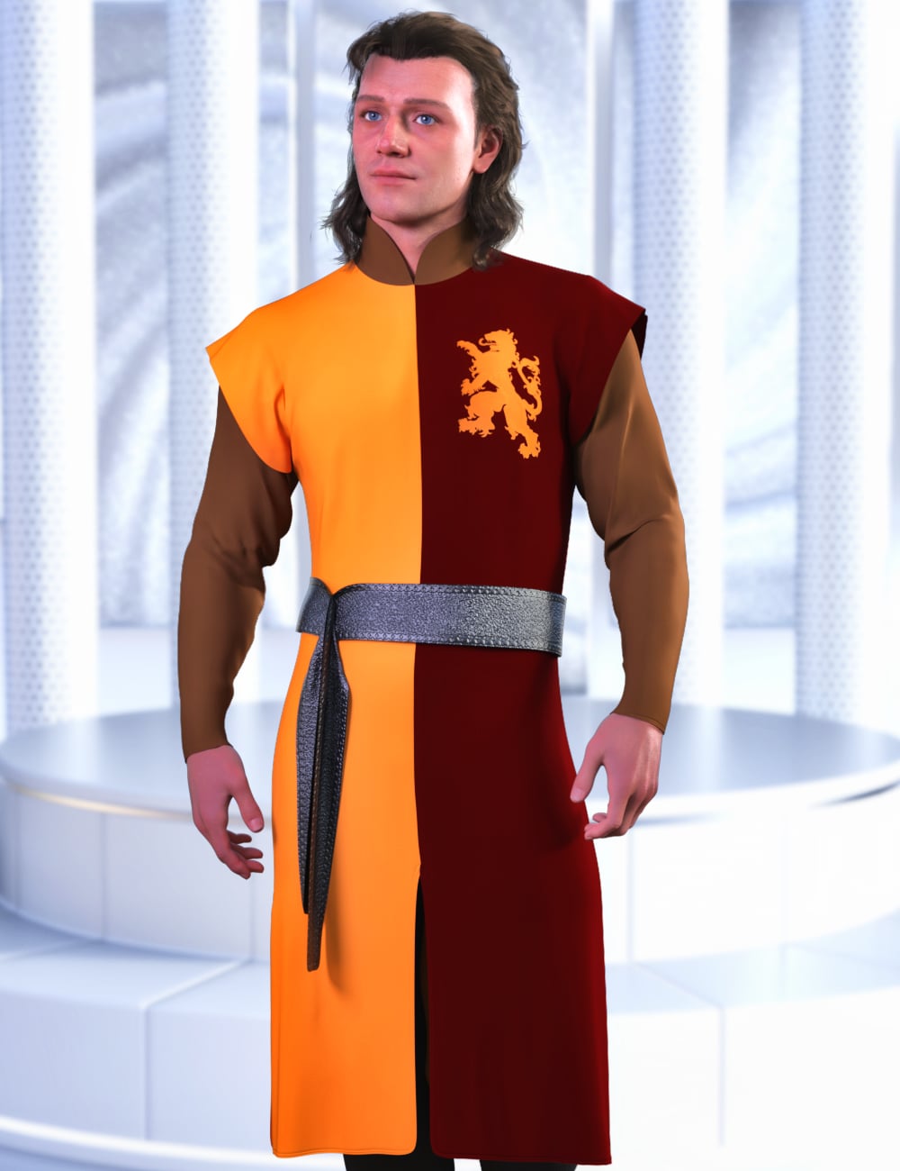 JMR dForce Afron Medieval Outfit for Genesis 9 and 8 Male by: JaMaRe, 3D Models by Daz 3D