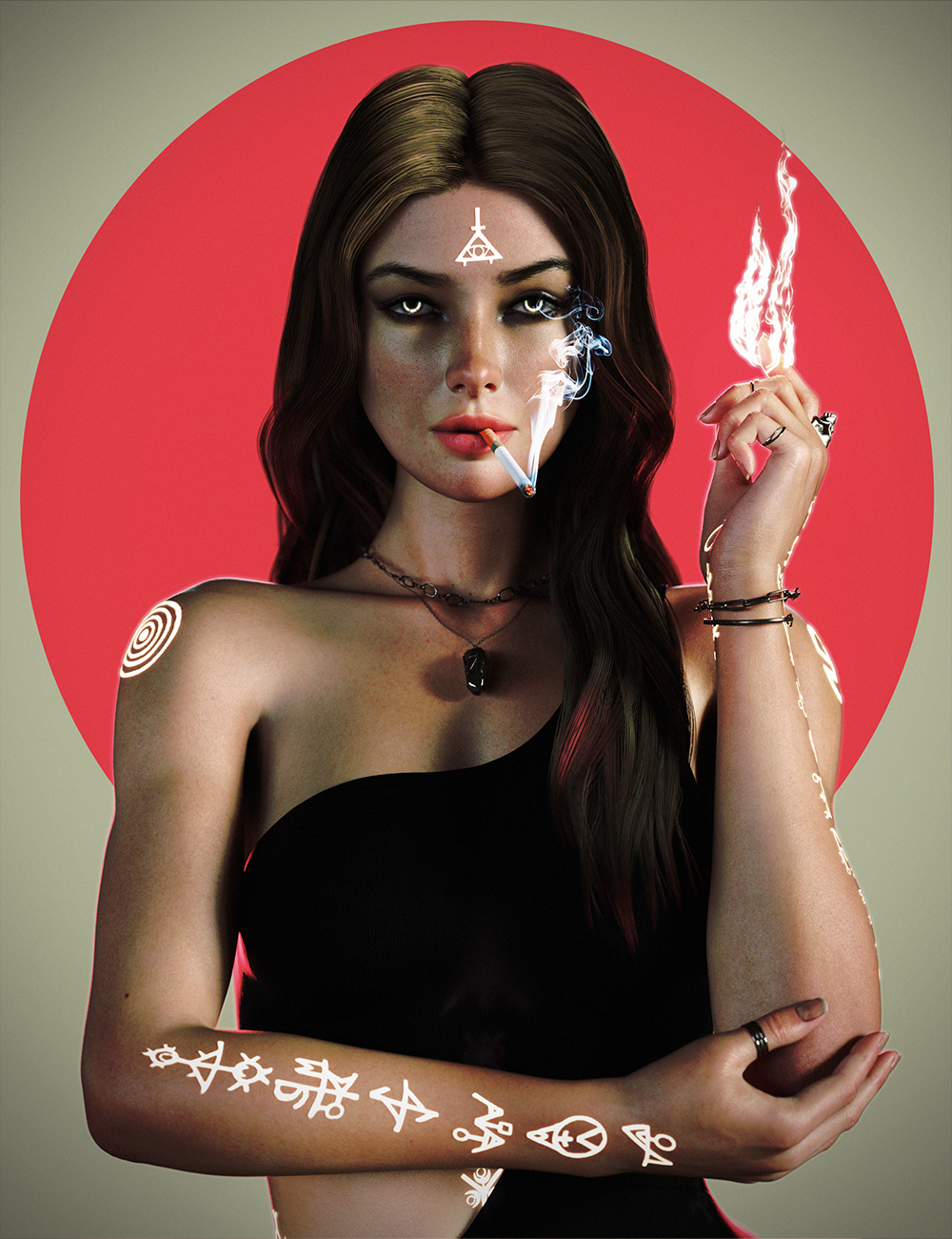 Anawitch HD for Genesis 9 by: Chrryt, 3D Models by Daz 3D