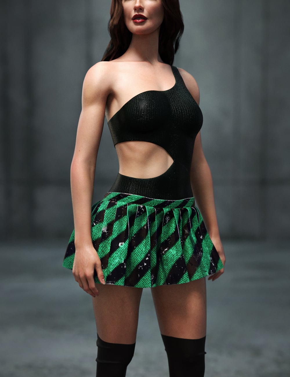 dForce Ana VD Costume for Genesis 9 by: Chrryt, 3D Models by Daz 3D
