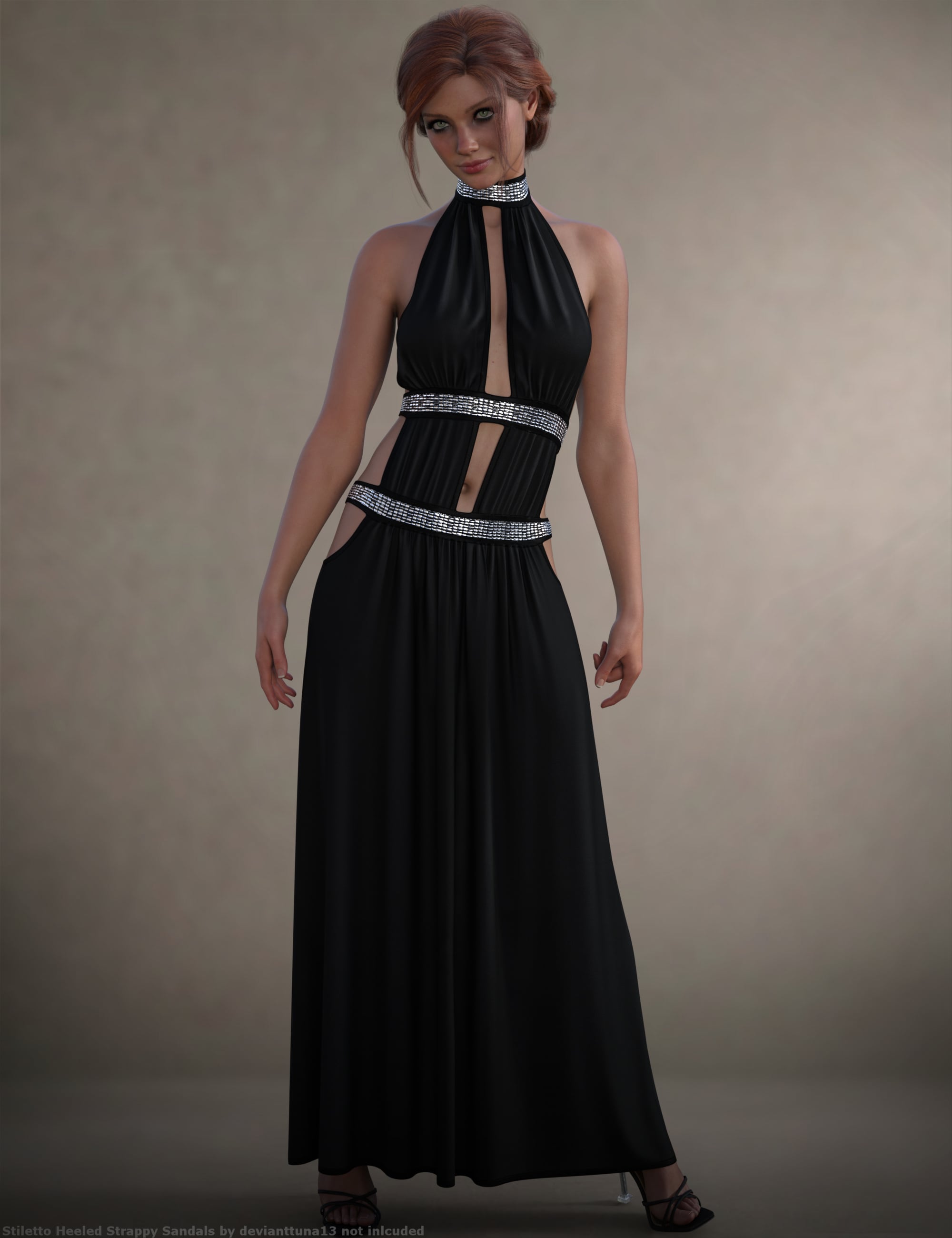 dForce Astraea Gown for Genesis 9 and 8 Female by: ~Wolfie~, 3D Models by Daz 3D