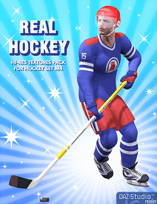 Real Hockey M4 by: Andrey Pestryakov, 3D Models by Daz 3D