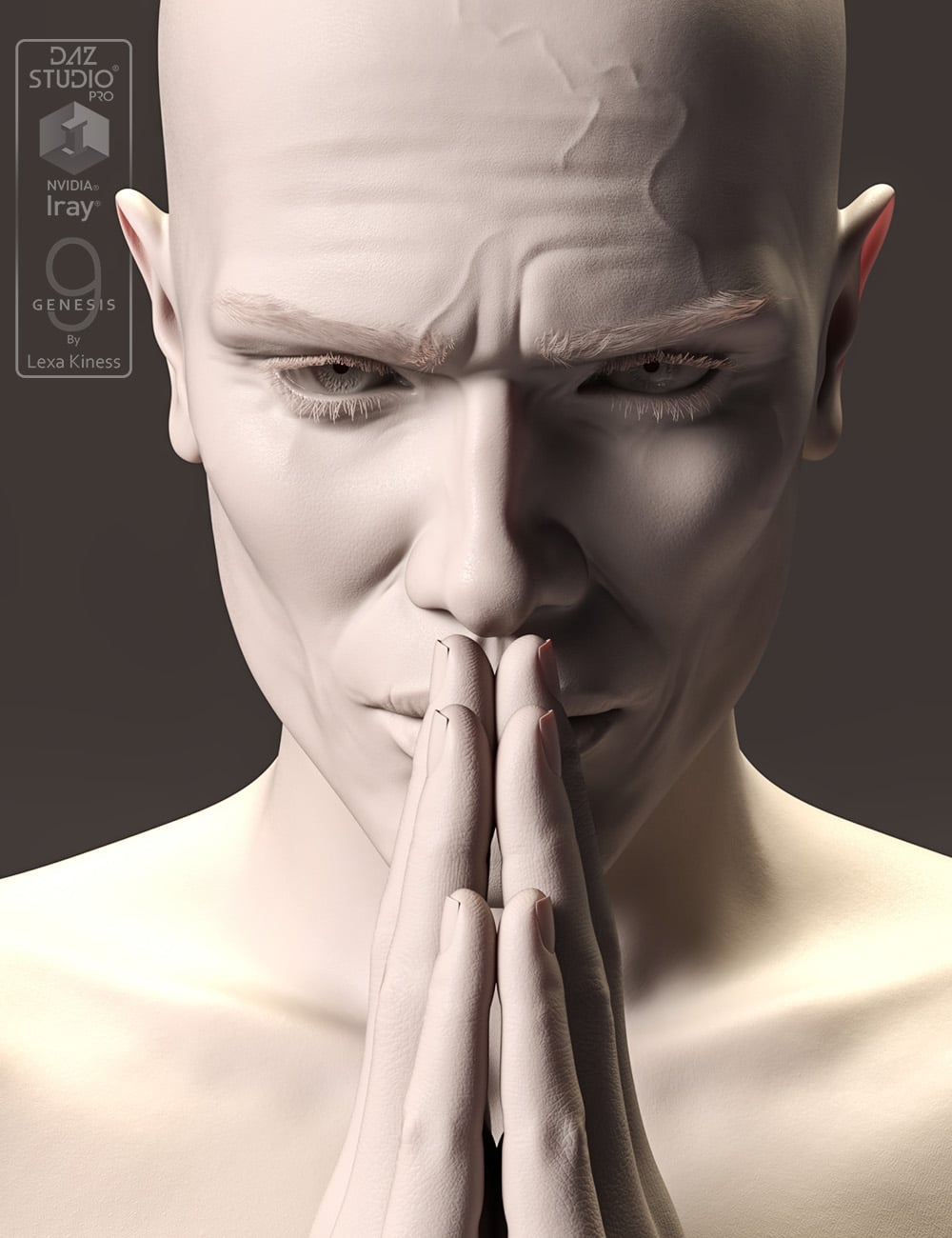 LK Promo Studio - Clay Skin for Genesis 9 by: Lexa Kiness, 3D Models by Daz 3D