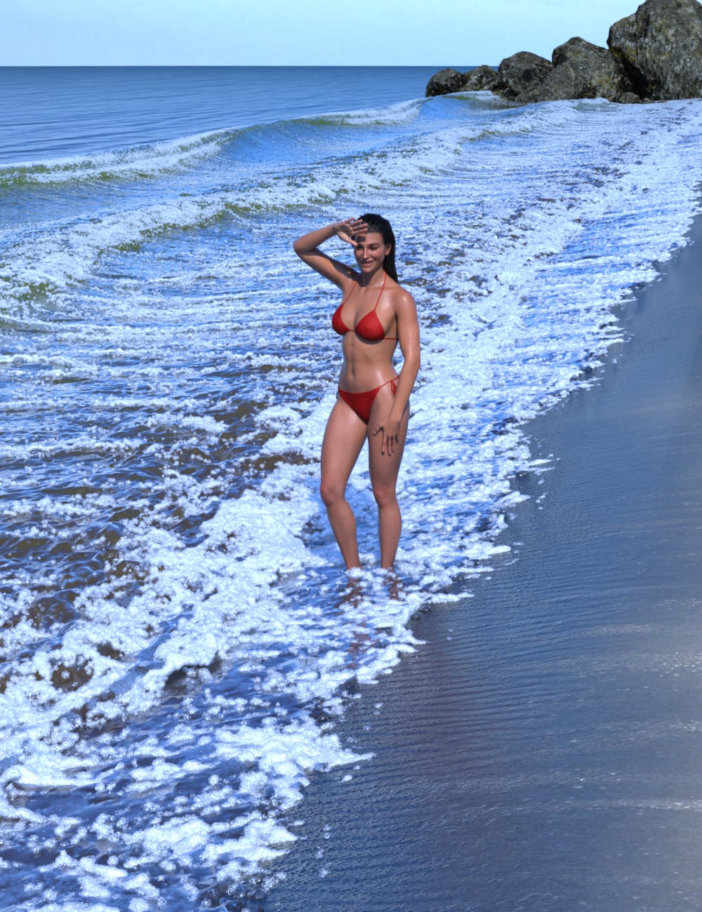 Sandy Shore by: Those Things, 3D Models by Daz 3D