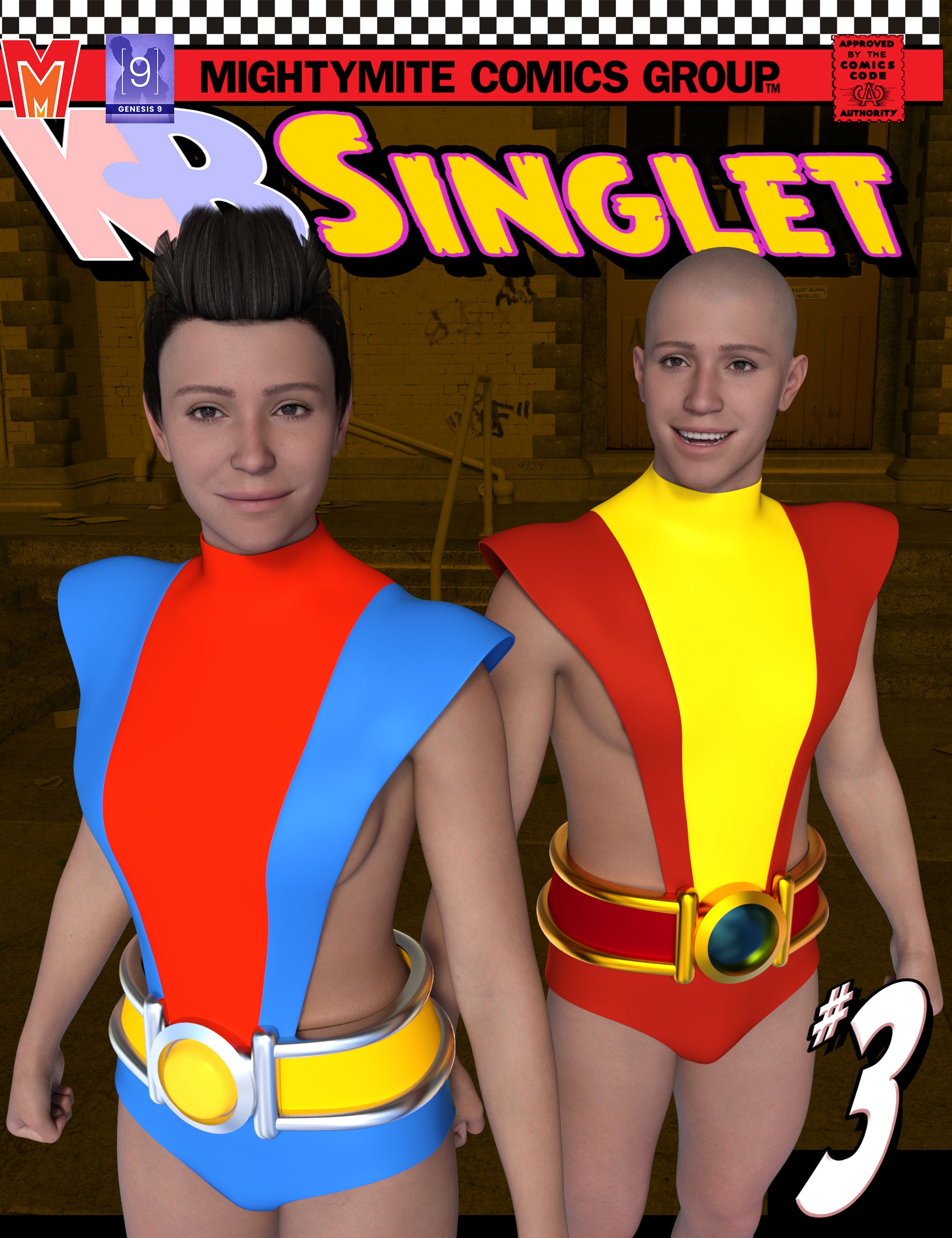 Singlet 003 MMKBGenesis 9 by: MightyMite, 3D Models by Daz 3D