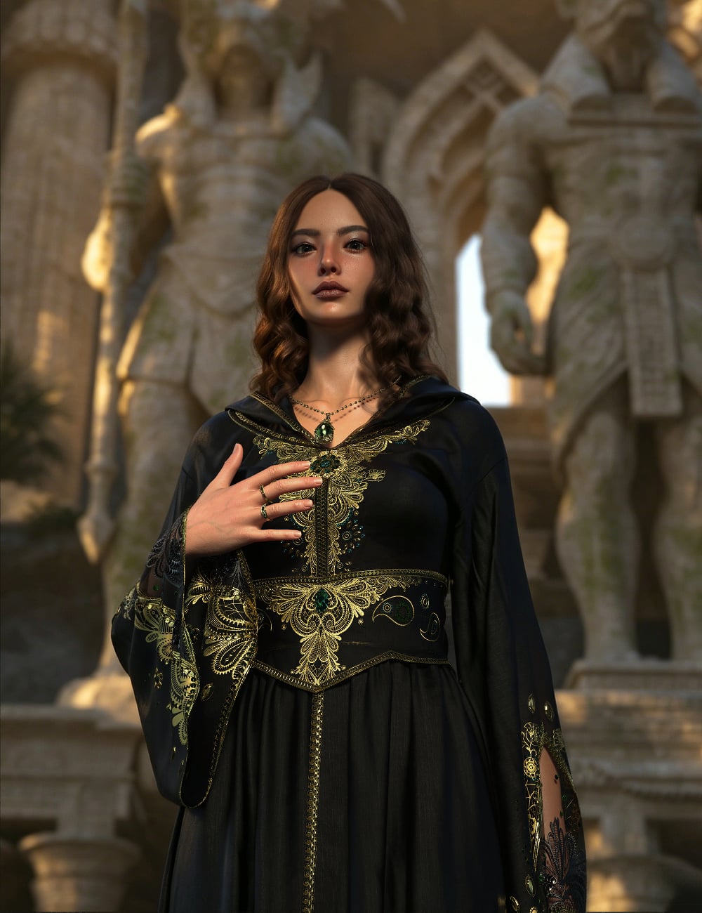 Lala Gilded Mirage Bundle for Genesis 9 by: Lala-Rabbit, 3D Models by Daz 3D