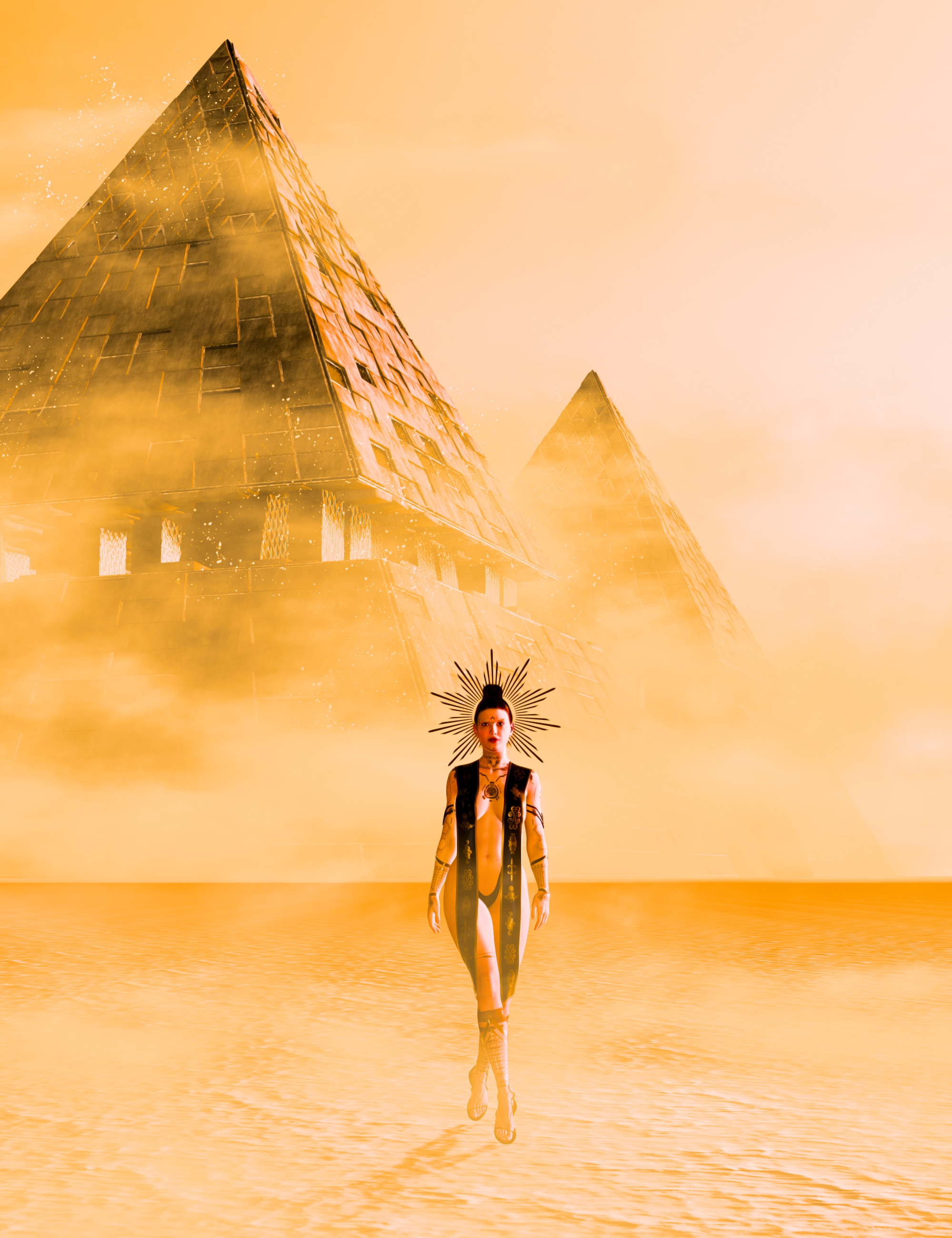 HT Pyramids of Atlantis for Filatoon Add-On by: Hate94Neu, 3D Models by Daz 3D