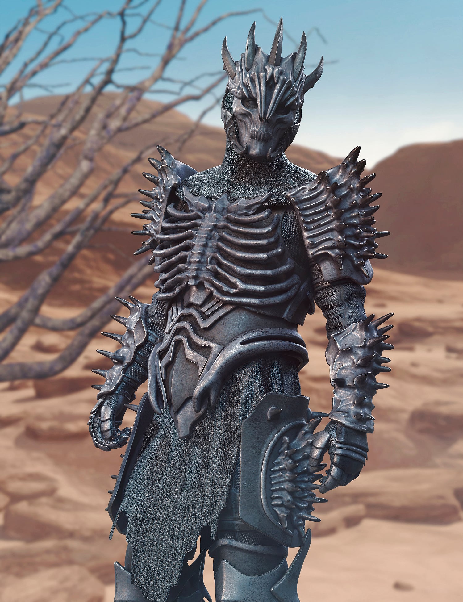 dForce Armor Wild Hunt for Genesis 9 by: fjaa3d, 3D Models by Daz 3D