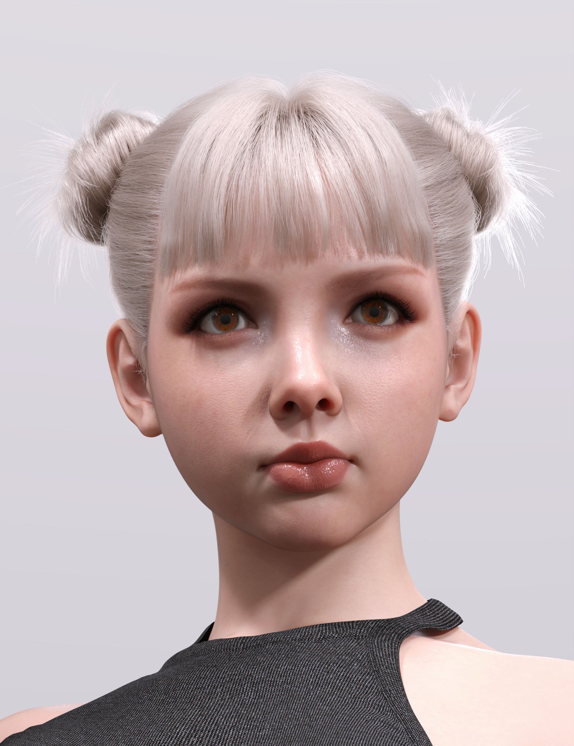 dForce AK Adorable Hair for Genesis 9 by: Art Ken, 3D Models by Daz 3D