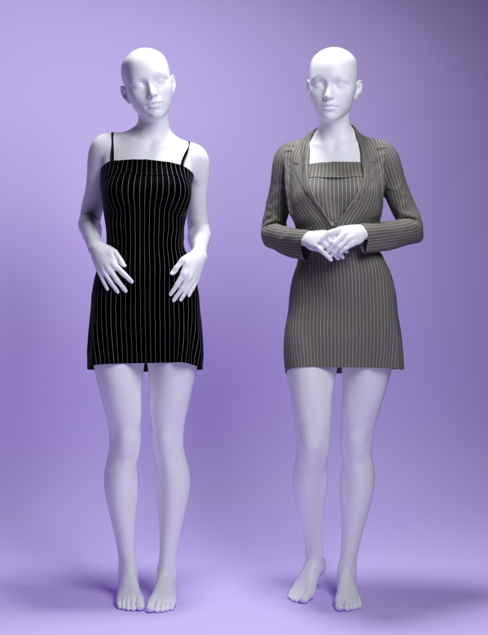 dForce MS Executive Glam Set for Genesis 9 and 8 Female by: MavisSky, 3D Models by Daz 3D