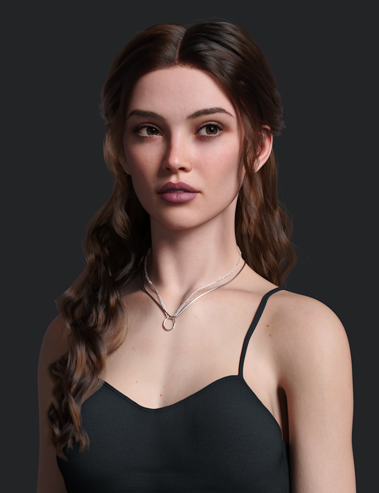 dForce Sandy Hair for Genesis 9 by: Toyen, 3D Models by Daz 3D