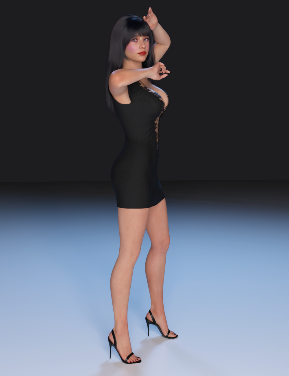 FG dForce Boho Lace Dress for Genesis 9 Feminine by: IronmanFugazi1968, 3D Models by Daz 3D