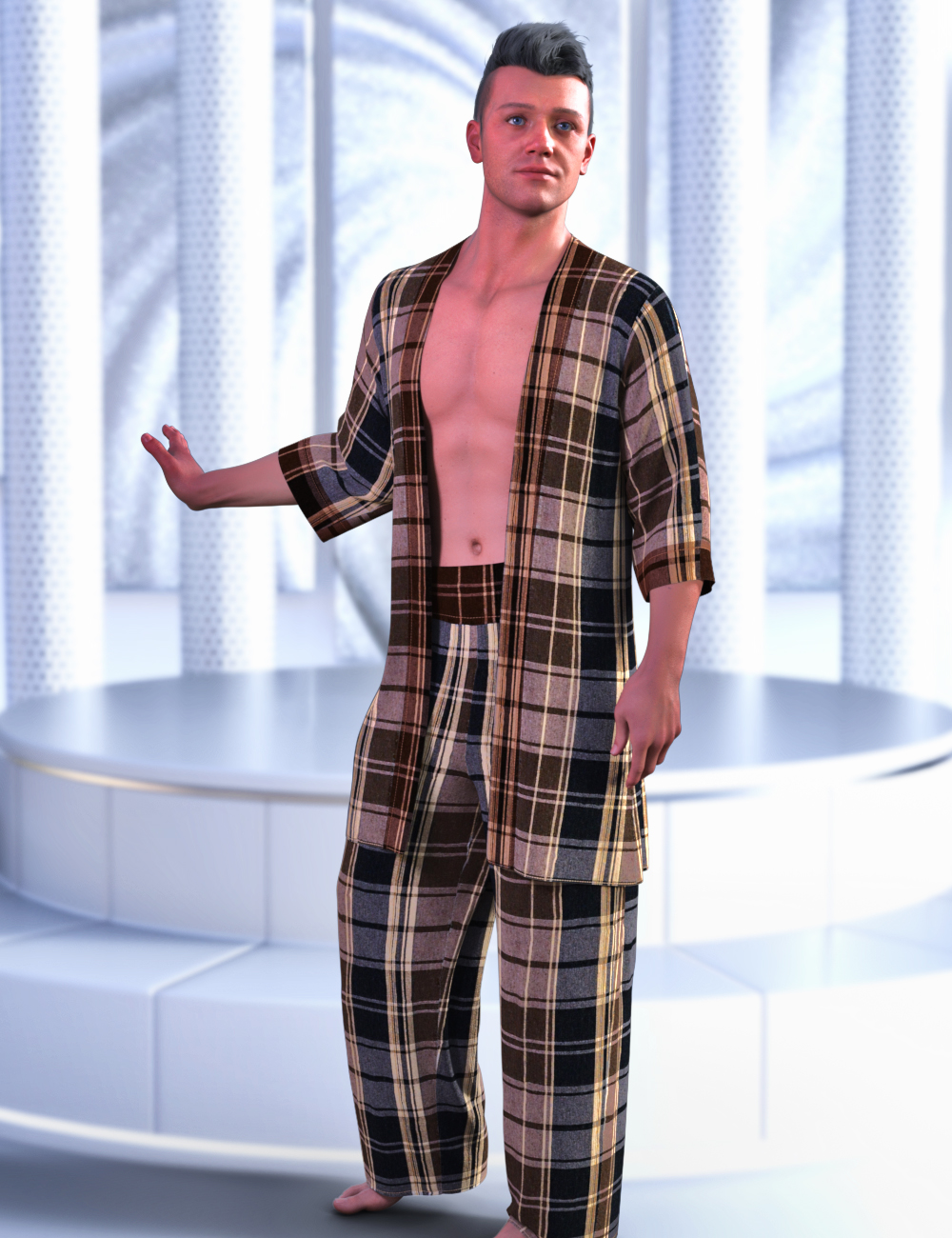 JMR dForce Marcel Home Outfit for Genesis 9 and 8 Male by: JaMaRe, 3D Models by Daz 3D