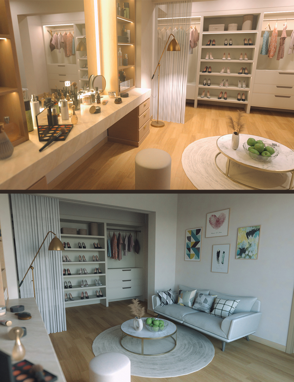 Polish Vanity And Skincare Room by: Polish, 3D Models by Daz 3D