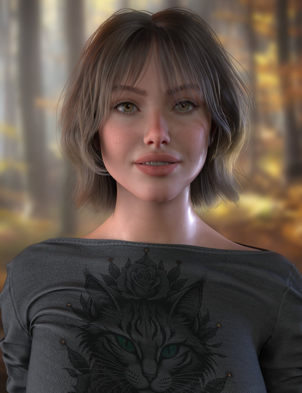 Kenzie Hair for Genesis 9 by: Propschick, 3D Models by Daz 3D